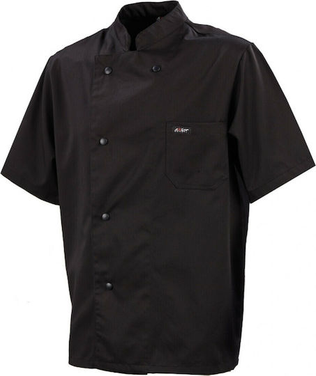 Axon Coat Chef Black with Short Sleeve Basil