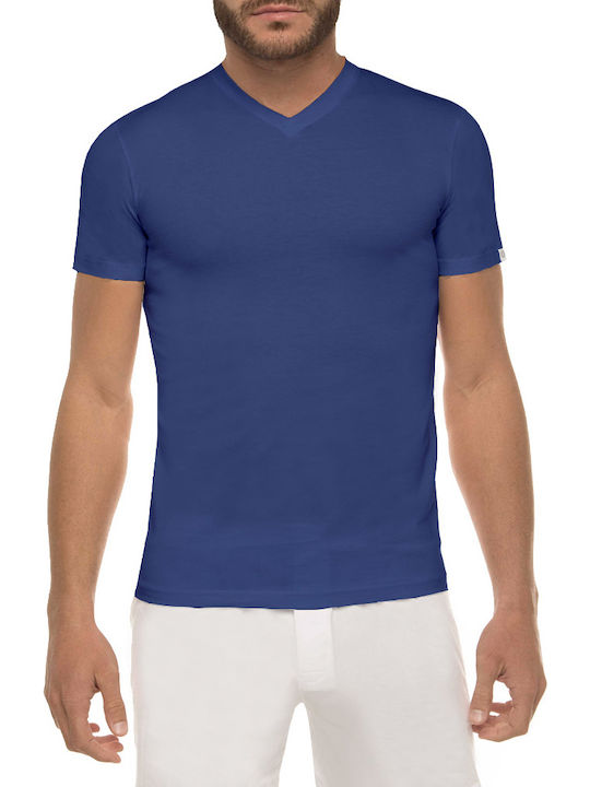 Men's Short Sleeve Undershirt Navy Blue