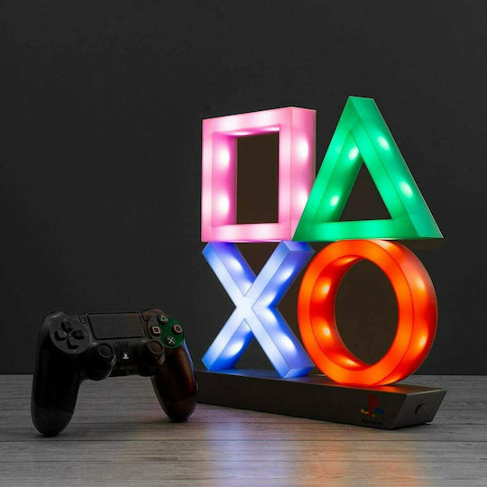 Paladone Παιδικό Διακοσμητικό Φωτιστικό PlayStation Icons XL Πολύχρωμο 30x30x6εκ.