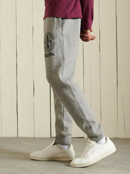 Collegate Sweatpants with Elastic Grey Grit
