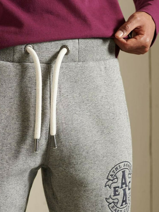 Collegate Sweatpants with Elastic Grey Grit