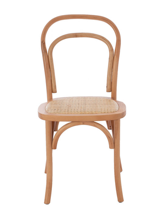 Cafe Wooden Chair Natural 45x54x89cm