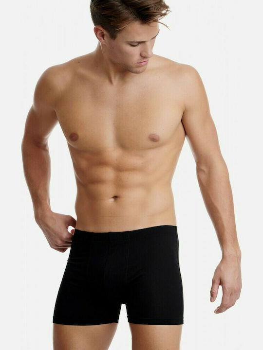 Walk W1760 Herren Boxershorts Black / Charcoal 2Packung