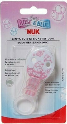 Nuk Lanț Accesorii pentru suzete Baby Rose din plastic