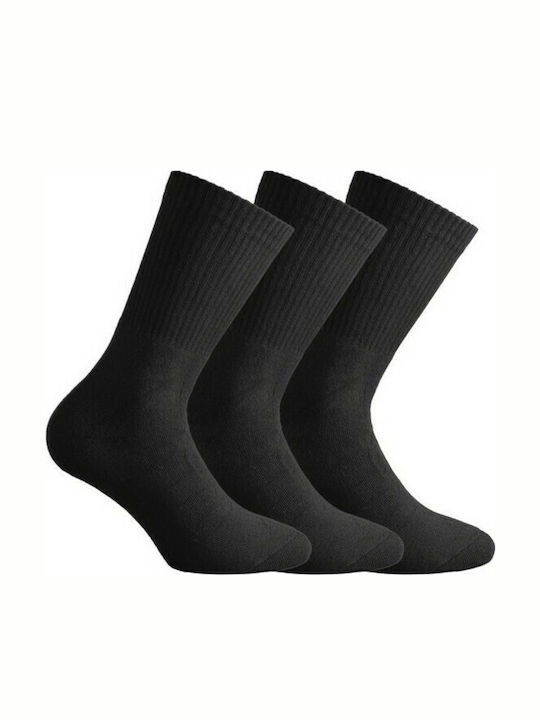 Walk Bărbați Șosete Uni Negre 3Pachet