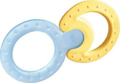Nuk Classic Cool Teething Ring with Gel made of Silicone for 3 m+ Yellow