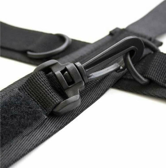 Toyz4lovers Easy Cuffs with Collar Σετ για Δέσιμο Λαιμού & Άκρων σε Μαύρο Χρώμα