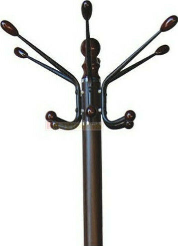 Woodwell Marta Cuiere de podea Metal Nuci Cu bază de marmură rotativă 37x37x175cm