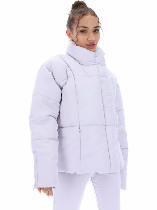 Zalikah Kurz Damen Puffer Jacke für Winter Gray