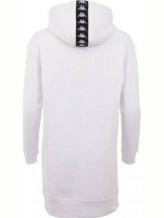 Kappa Jamala Midi Dress with Hood White