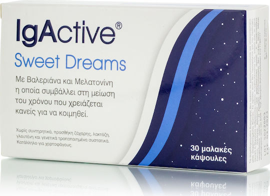 IgActive Sweet Dreams Συμπλήρωμα για τον Ύπνο 30 μαλακές κάψουλες