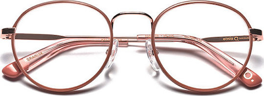 Harry Damen Metallisches Brillengestell Rosa PGPK