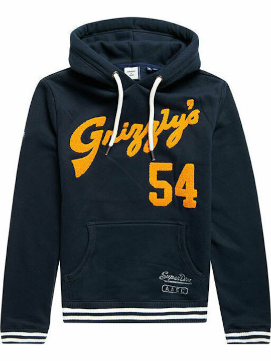 Collegiate Sweatshirt with Hood Eclipse Navy