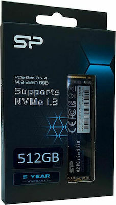 Silicon Power PCIe Gen3×4 P34A60 SSD 512GB M.2 NVMe PCI Express 3.0