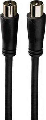 Powertech Antenna Cable Coax male - Coax female Black 3m (CAB-V005) 1pcs