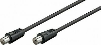 Powertech Antenna Cable Coax male - Coax female Black 10m (CAB-V019) 1pcs