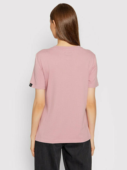 Superdry Vl Boho Sparkle Γυναικείο Αθλητικό T-shirt Ροζ