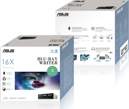 Asus BW-16D1HT Bulk Intern Unitate optică Înregistrare/Citire Blu-Ray / DVD/CD pentru Desktop Negru