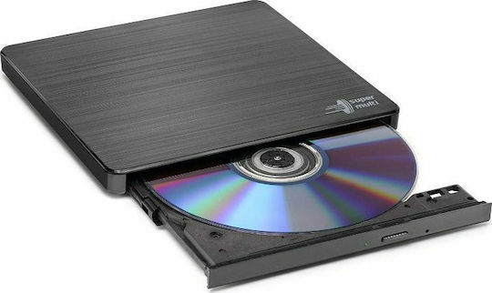 Hitachi-LG Data Storage GP60 External DVD/CD Recorder for Desktop / Laptop Black