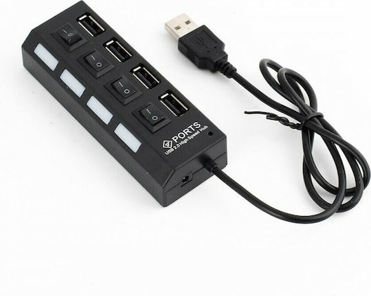 Powertech Hub 4 Porturi USB 2.0 Cu Conectare USB-A
