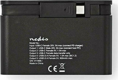 Nedis USB 3.0 Hub 4 Porturi cu conexiune USB-C