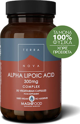 TerraNova Alpha Lipoic Acid Complex Alpha-Liponsäure 300mg 50 veg. Kappen