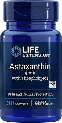 Life Extension Astaxanthin With Phospholipids 4mg Supliment Alimentar Special 30 softgels