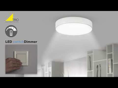 Trio Lighting Arino Modern Leuchte Wand mit Integrierter LED und Warmweißes Licht Schwarz 12x12cm