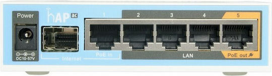 MikroTik hAP ac Access Point Wi‑Fi 4 Dual Band (2.4 & 5GHz)