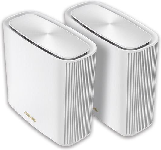 Asus ZenWiFi AX (XT8) White v1 WiFi Mesh Network Access Point Wi‑Fi 6 Tri Band (2.4 & 5 & 5GHz) σε Διπλό Kit