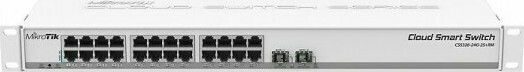 MikroTik CRS317-1G-16S+RM Managed L3 Switch with 1 Gigabit (10Gbps) Ethernet Port and 16 SFP Ports