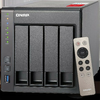 QNap TS-451+-2G NAS Tower με 4 θέσεις για HDD/SSD και 2 θύρες Ethernet