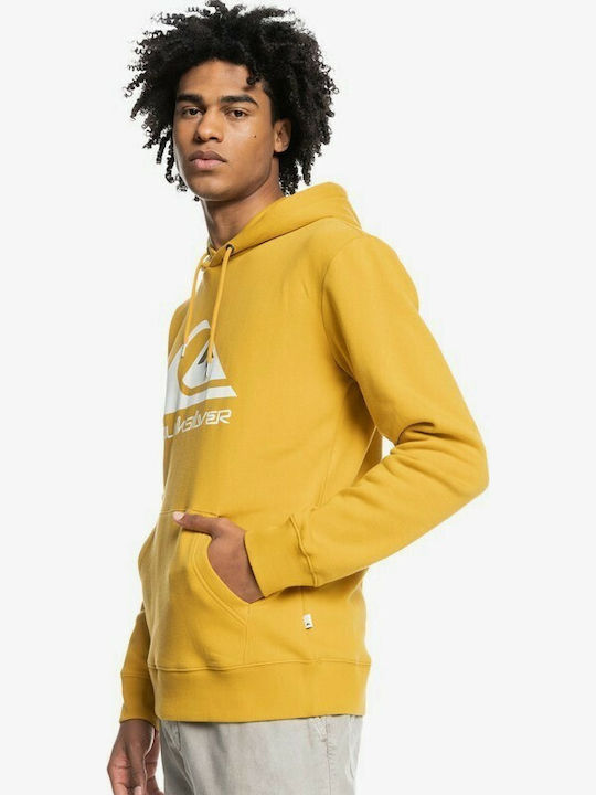 Big Logo Sweatshirt with Hood Yellow