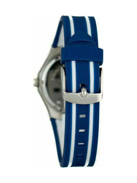 Justina Watch with Blue Rubber Strap 11910A