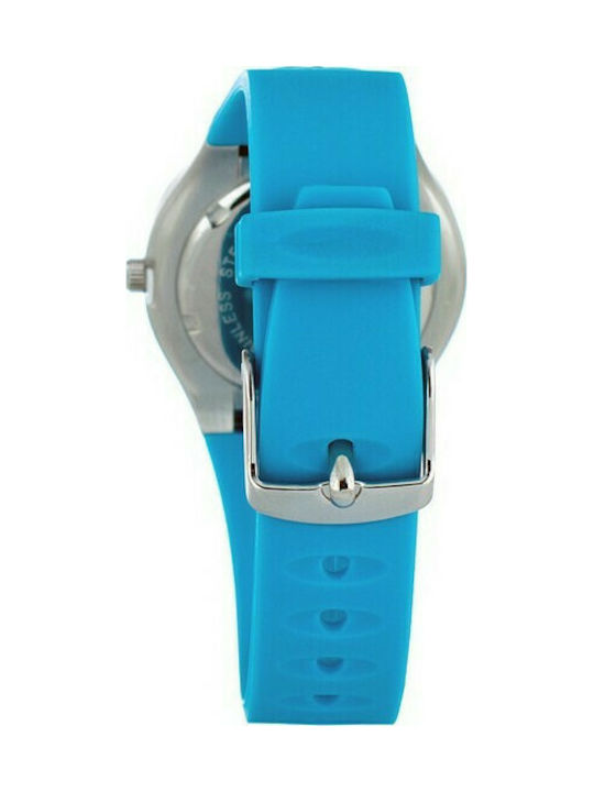 Justina Watch with Blue Rubber Strap JCA52