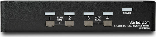 StarTech 4 Port DisplayPort KVM Switch - 4K 60Hz