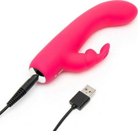 Happy Rabbit Mini Rabbit Vibrator Iepurele 15.2cm Roz