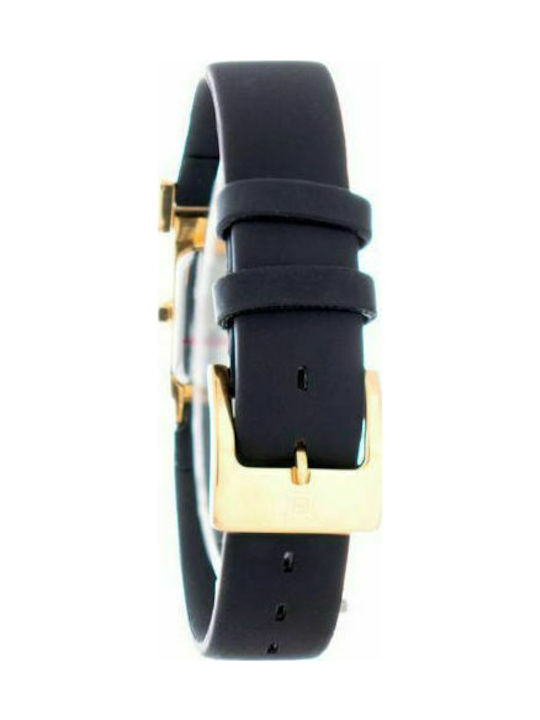 Laura Biagiotti Watch with Black Leather Strap LB0007S-03Z