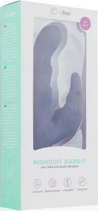 Easytoys Midnight Rabbit Vibrator Δονητής Rabbit 24cm Blue