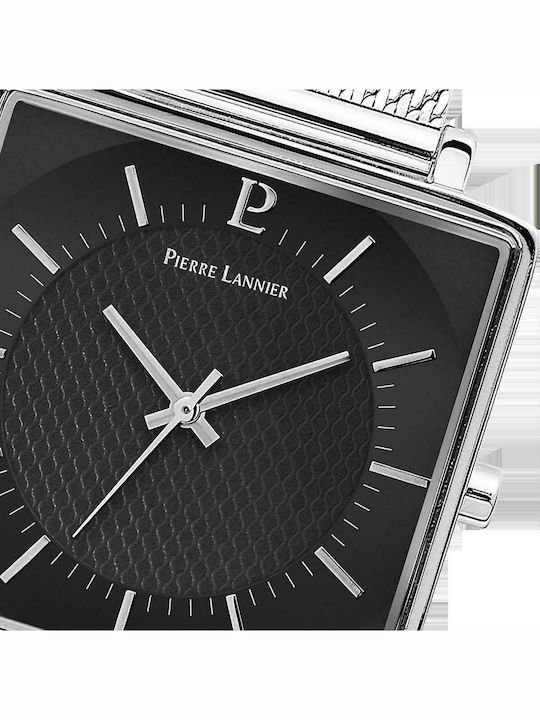 Pierre Lannier Γυναικείο Ρολόι 36mm Μπαταρίας με Ασημί Μεταλλικό Μπρασελέ