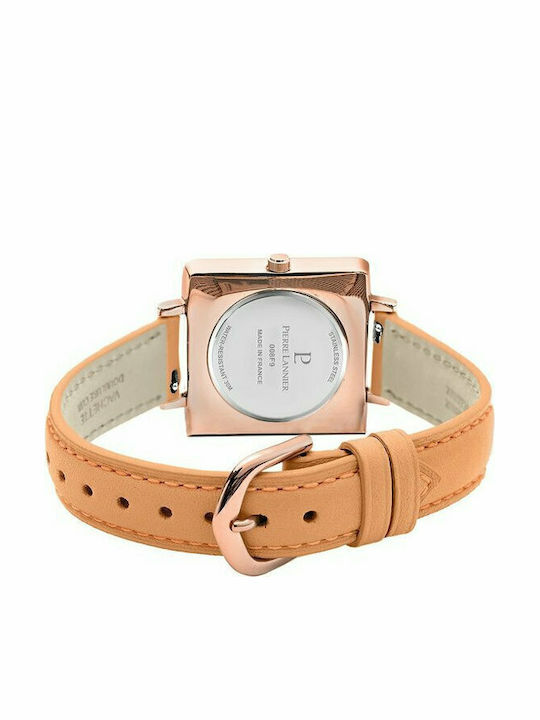 Pierre Lannier Women's Watch with Brown Leather Strap