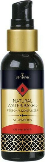 Sensuva Natural Water Based Personal Moisturizer Κολπικό Λιπαντικό Gel Strawberry 125ml