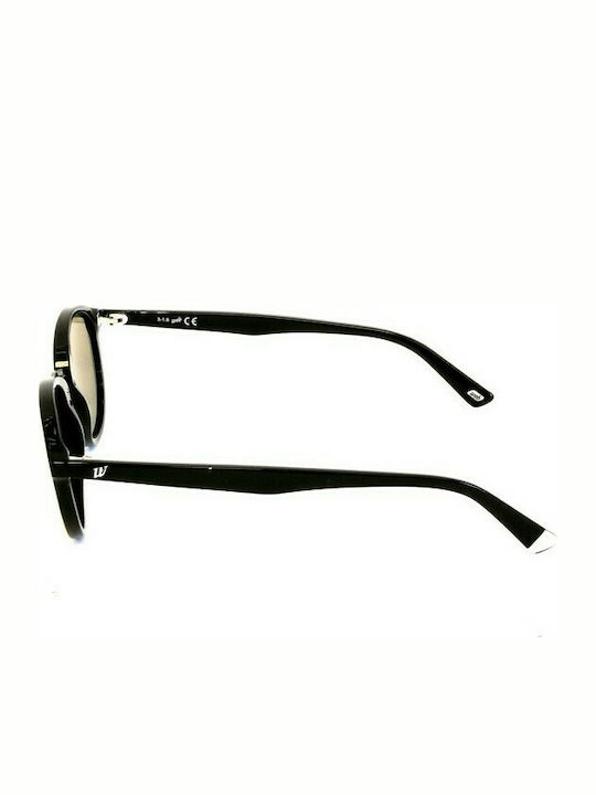 Web Sunglasses with Black Frame and Brown Lens WE0236 02G