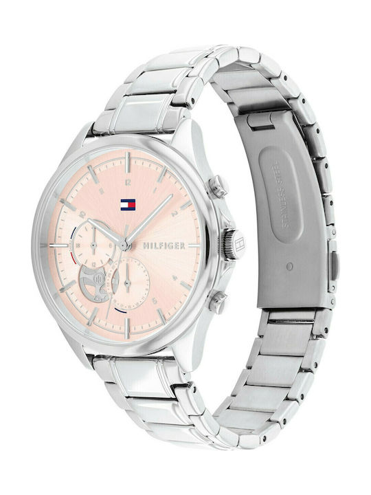 Tommy Hilfiger Quinn Women's Watch Chronograph with Silver Metal Bracelet
