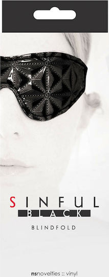 Ns Novelties Sinful Blindfold BDSM Mask in Black Color