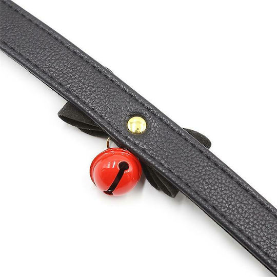 Fetish Addict Collar with Bow Rattle Κολάρο σε Μαύρο Χρώμα