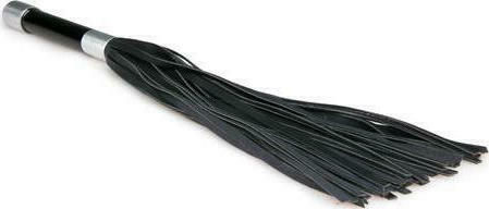 Easytoys Long Flogger with Metal Grip Камшик в Черен Цвят