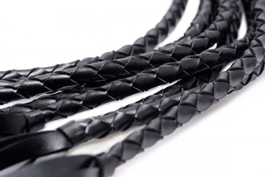 XR Strict Braided Flogger Peitsche in Schwarz Farbe