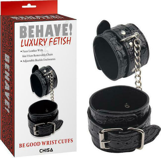 Chisa Novelties Wrist Cuffs Be Good in Schwarz Farbe CN-632125452