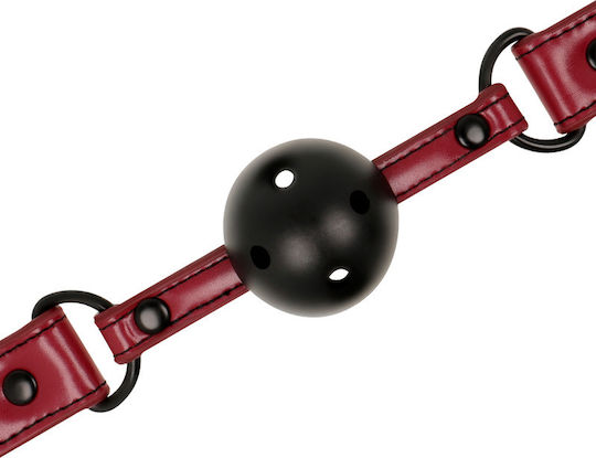 Fetish Submissive Breathable Ball Gag Φίμωτρο σε Κόκκινο Χρώμα